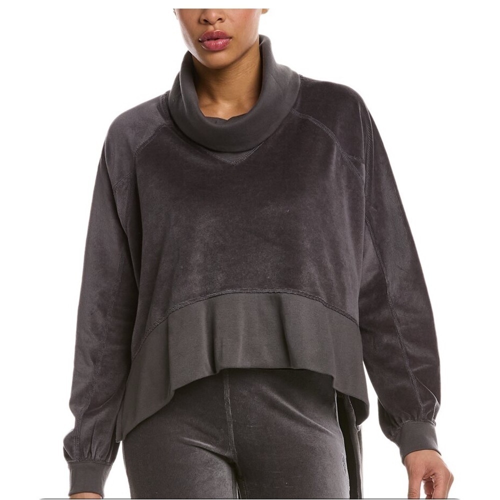 Free People Last Chance Pullover Grey Sweatshirt